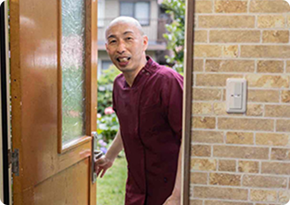 訪問の様子